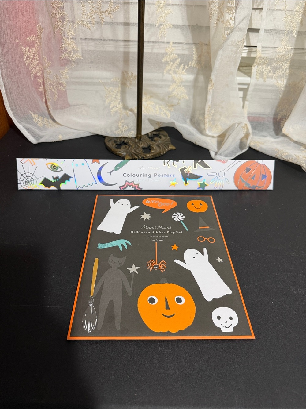 Meri Meri Halloween coloring posters and sticker play set